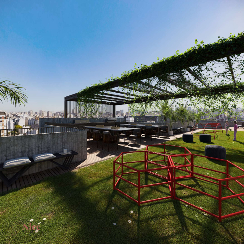 Terraza verde