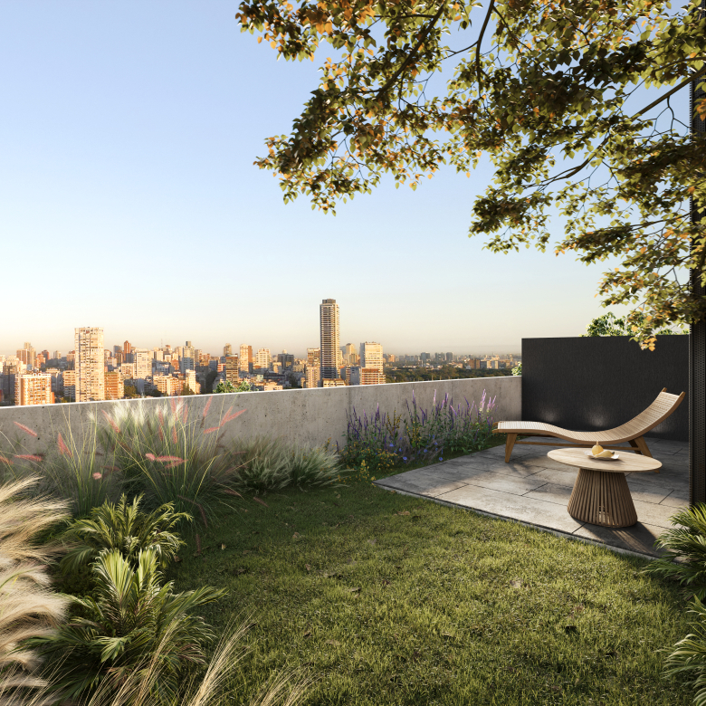 Terraza verde