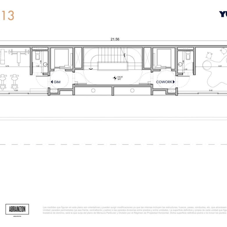 plano piso 13 YUD Laprida